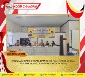 BABINSA KORAMIL 02/BANUHAMPU SEI PUAR HADIRI MUSNA RKP TAHUN 2025 DI NAGARI SUNGAI TANANG