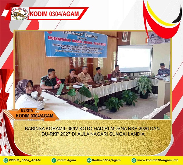 BABINSA KORAMIL 09/IV KOTO HADIRI MUSNA RKP 2026 DAN DU-RKP 2027 DI AULA NAGARI SUNGAI LANDIA