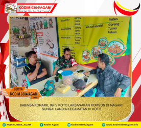BABINSA KORAMIL 09/IV KOTO LAKSANAKAN KOMSOS DI NAGARI SUNGAI LANDIA KECAMATAN IV KOTO