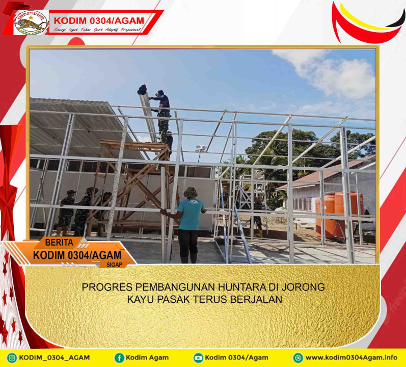 PROGRES PEMBANGUNAN HUNTARA DI JORONG KAYU PASAK TERUS BERJALAN