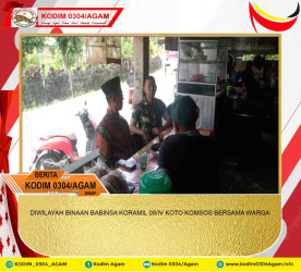 DIWILAYAH BINAAN BABINSA KORAMIL 09/IV KOTO KOMSOS BERSAMA WARGA