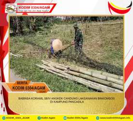 BABINSA KORAMIL 08/IV ANGKEK CANDUNG LAKSANAKAN BINKOMSOS DI KAMPUNG PANCASILA