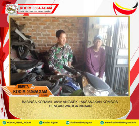 BABINSA KORAMIL 08/IV ANGKEK LAKSANAKAN KOMSOS DENGAN WARGA BINAAN