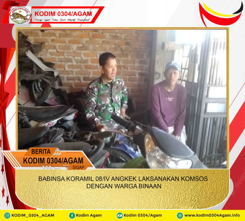 BABINSA KORAMIL 08/IV ANGKEK LAKSANAKAN KOMSOS DENGAN WARGA BINAAN