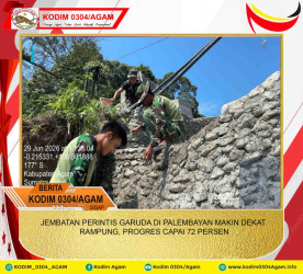 JEMBATAN PERINTIS GARUDA DI PALEMBAYAN MAKIN DEKAT RAMPUNG, PROGRES CAPAI 72 PERSEN
